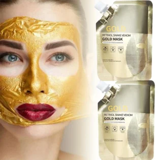 Retinol Snake Venom Peptide Gold Mask | Anti-Aging Moisturizing Brightening Skincare Cream 100g