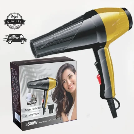 Remington Professional Salon Hair Dryer | Ceramic Ionic, Dual Nozzle & Eco Mode