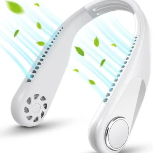 Portable Bladeless Hanging Neck Fan | Hands-Free Personal Cooling Fan for Travel, Office & Outdoor Use