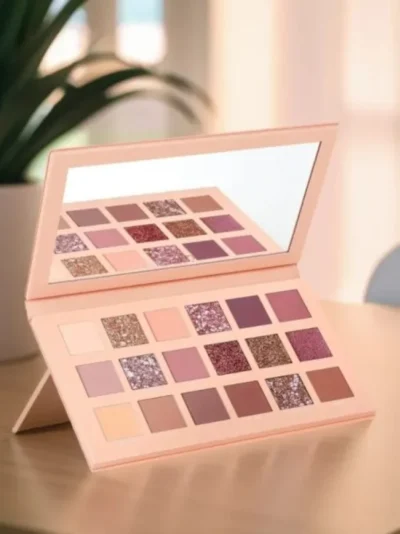 18 Colors Nude Eyeshadow Palette | Matte & Shimmer Pigmented Shades, Long-Lasting