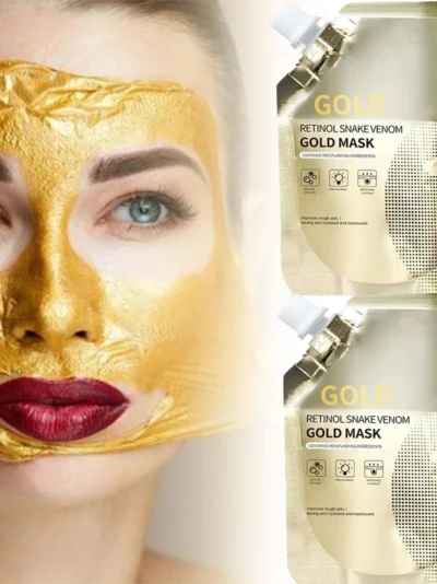 Retinol Snake Venom Peptide Gold Mask | Anti-Aging Moisturizing Brightening Skincare Cream 100g
