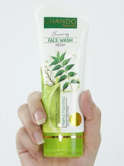 Face Wash | Chando Naturals Neem Pimple Fighting Face Wash 100ml Daily Cleanser for Oily and Acne-Prone Skin