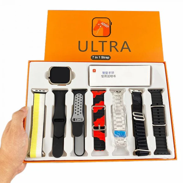 Ultra 7-in-1 Smart Watch | 49mm Alloy Case | 7 Interchangeable Straps | Fitness & Health Tracker - Image 2