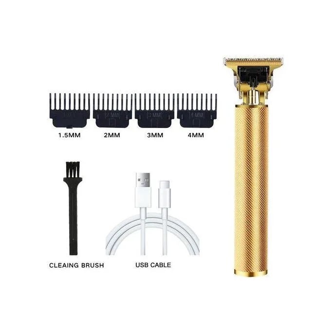 Professional T9 Hair & Beard Trimmer | Semi-Metal Body | Rechargeable Cordless Precision Clipper - Image 9