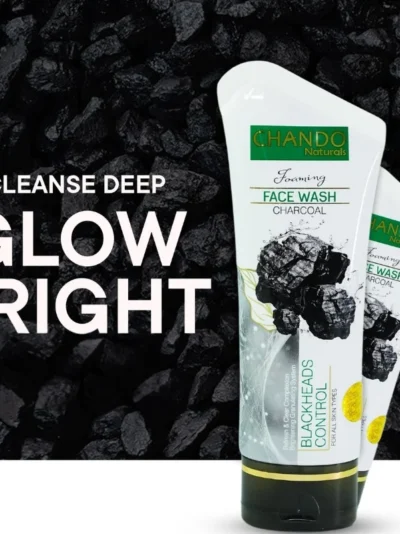 Face Wash | Chando Naturals Charcoal Blackheads Control Face Wash 100ml Daily Cleanser for Oily and Combination Skin