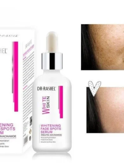 Dr. Rashel Whitening Fade Spots Serum for White Skin | Brightening & Pigmentation Corrector with Arbutin & Niacinamide (50ml) | Imported