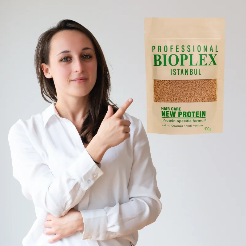 Bioplex Hair Protein Treatment 100g No Damage Formula for Bleaching and Coloring with Protein Balls - Image 2