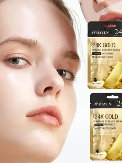 Pack of 2 | O’Mayln 24K Gold Firming Essence Mask 30ml | Skin Firming & Anti-Aging Treatment
