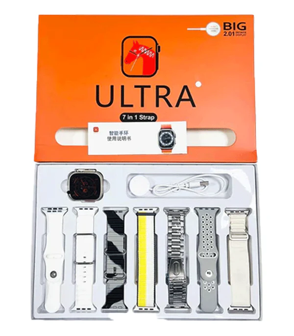 Ultra 7-in-1 Smart Watch | 49mm Alloy Case | 7 Interchangeable Straps | Fitness & Health Tracker - Image 3