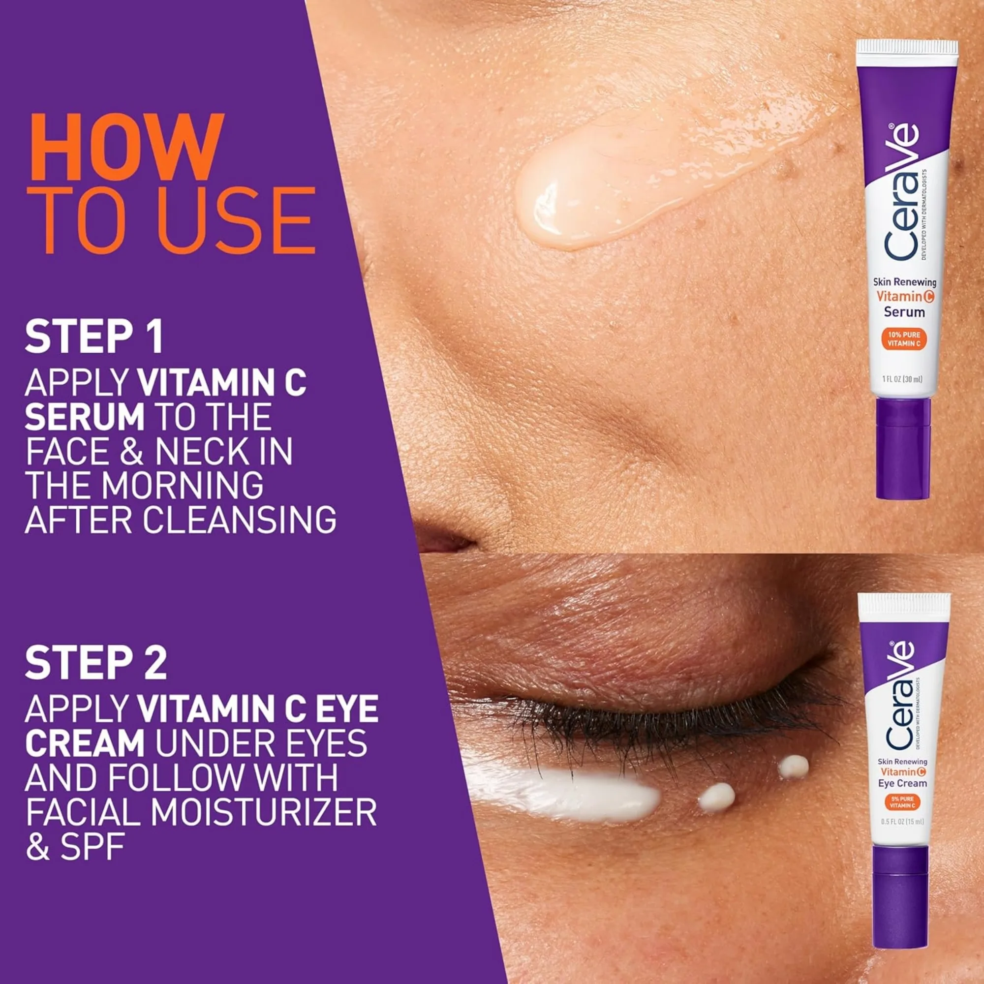 CeraVe Skin Renewing Vitamin C Serum 30ml | Brightening, Anti-Aging & Hydrating - Image 7