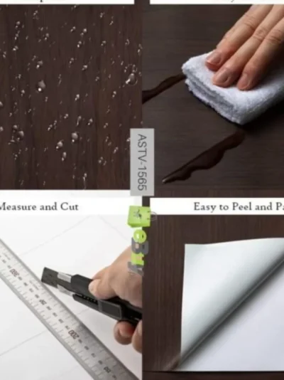 Self-Adhesive Wooden Sheet | Peel & Stick Wallpaper for Furniture Walls Kitchen Decor | YM500