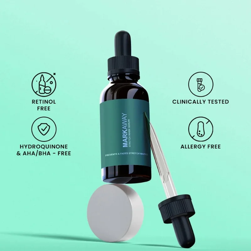 Markaway Stretch Mark Serum 30ml | Herbal Formula for Scars & Skin Elasticity - Image 5