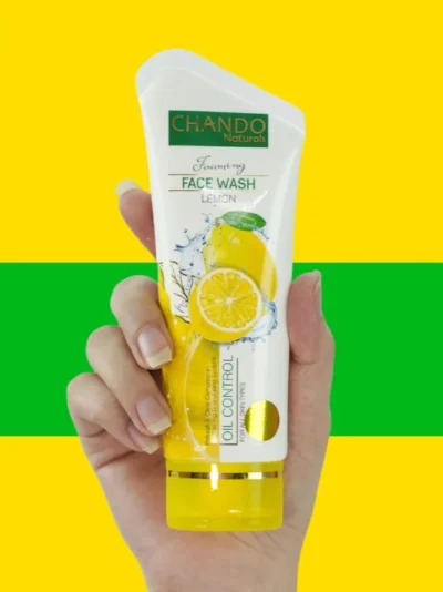Face Wash | Chando Naturals Lemon Oil Control Face Wash 100ml Gentle Cleanser for Oily and Combination Skin