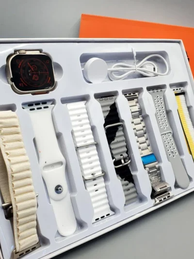Ultra 7-in-1 Smart Watch | 49mm Alloy Case | 7 Interchangeable Straps | Fitness & Health Tracker