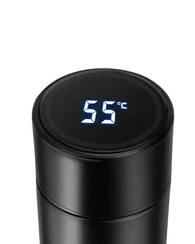 Temperature Display Thermos Water Bottle 500ML Stainless Steel Insulated Hot and Cold Flask with LED Display (Random Colors)