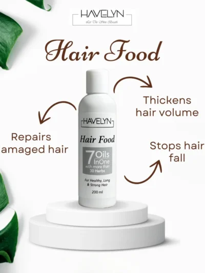 Havelyn Hair Food Oil 200ml | 7 Oils & 30+ Herbal Extracts for Strong & Healthy Hair