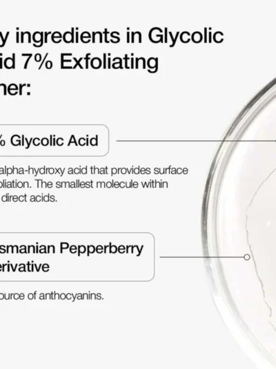 Urapra Glycolic Acid 7% Toner 100ml | Exfoliating Face Solution for Clear & Radiant Skin
