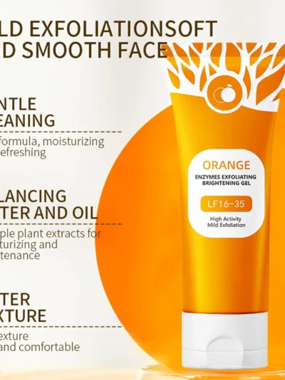 Orange Enzymes Exfoliating Brightening Gel LF16-35 | Gentle Face Scrub for Glowing Skin