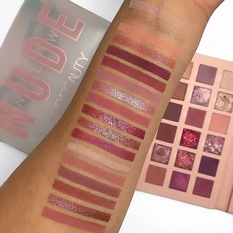 18 Colors Nude Eyeshadow Palette | Matte & Shimmer Pigmented Shades, Long-Lasting - Image 5