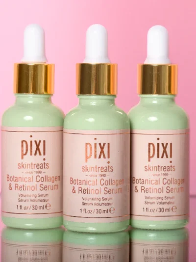 Pixi Botanical Collagen and Retinol Serum 30ml Concentrated Volumizing Anti-Aging Serum for All Skin Types & Get Free CeraVe 4-in-1 Skincare Kit | Cleanser, Serum, Sunblock & Night Cream | Dermatologist-Approved Routine