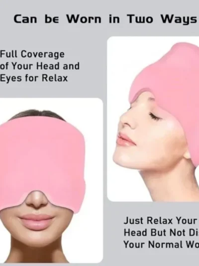 Headache Relief Gel Cap Hot Cold Therapy | Migraine, Tension & Puffy Eyes Relief