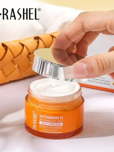 Dr. Rashel Vitamin C Brightening & Anti-Aging DAY Cream | SPF Protection & Radiant Glow Moisturizer (50 g) | Imported