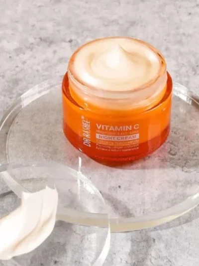 Dr. Rashel Vitamin C Brightening & Anti-Aging NIGHT Cream | Deep Repair & Skin Renewal Moisturizer (50 g) | Imported