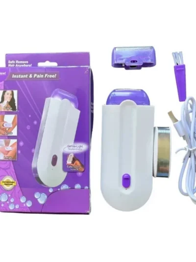 2-in-1 Rechargeable Painless Hair Remover | Finishing Touch Sensa-Light for Face & Body