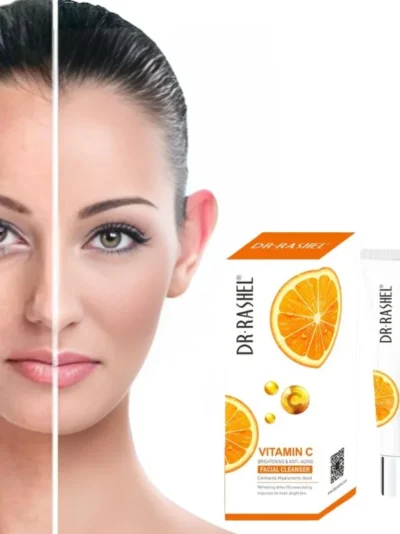 Dr. Rashel Vitamin C Brightening Facial Cleanser with Hyaluronic Acid | Deep Cleansing & Anti-Aging Formula | 80ml | Imported