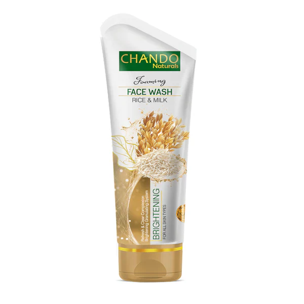 Face Wash | Chando (Rice & Milk Brightening+Charcoal Blackheads+Lemon Oil Control) Face Wash 100ml Gentle Cleanser for Radiant Glow & Oily,Combination Skin - Image 4