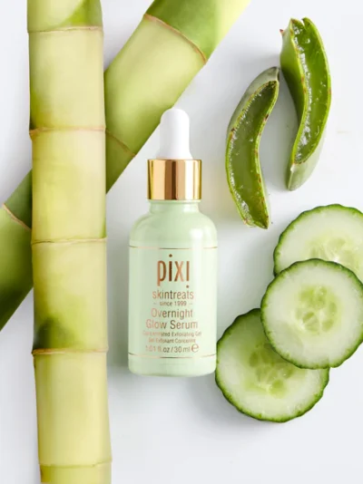 Pixi Overnight Glow Serum 30ml Exfoliating Brightening Serum with 10% Glycolic Acid and Vitamins