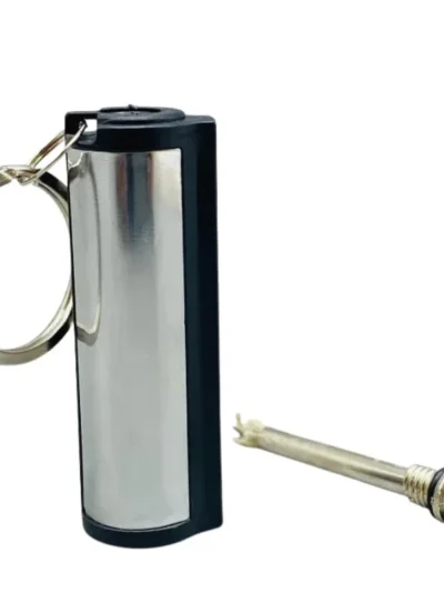 Permanent Match Striker Flint Stone Lighter with Keychain | Waterproof Survival Matchstick for Smoking & Outdoor Use