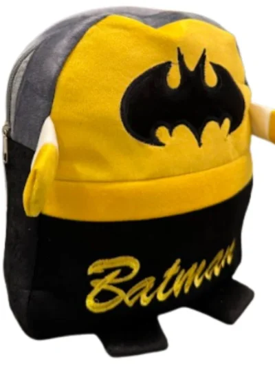 Cute Plush Batman Character Backpack | Stuffed School Bag & Gift for Kids