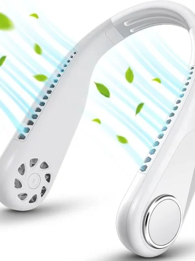 Portable Bladeless Hanging Neck Fan | Hands-Free Personal Cooling Fan for Travel, Office & Outdoor Use