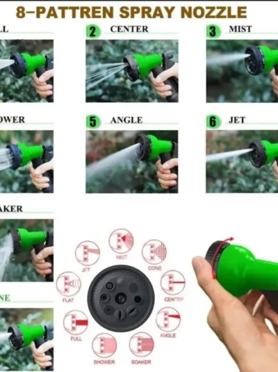 Magic Expandable Hose Pipe 50FT | Lightweight, Tangle-Free | 7-Mode Spray Gun