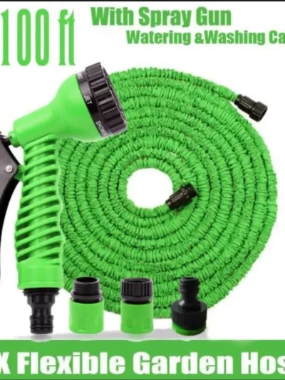 Magic Expandable Hose Pipe 100FT | Flexible, Lightweight Garden Hose with Multi-Spray Gun