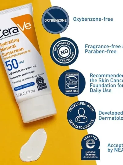 CeraVe 4-in-1 Skincare Kit | Cleanser, Serum, Sunblock & Night Cream | Dermatologist-Approved Routine