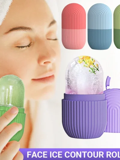Reusable Facial Ice Roller for Face & Body | Shrinks Pores, Soothes Skin & Enhances Glow | Random Color