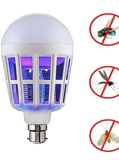 2-in-1 LED Mosquito Killer Bulb | 15W Insect Zapper Light | Silent, Odorless, Energy Saving