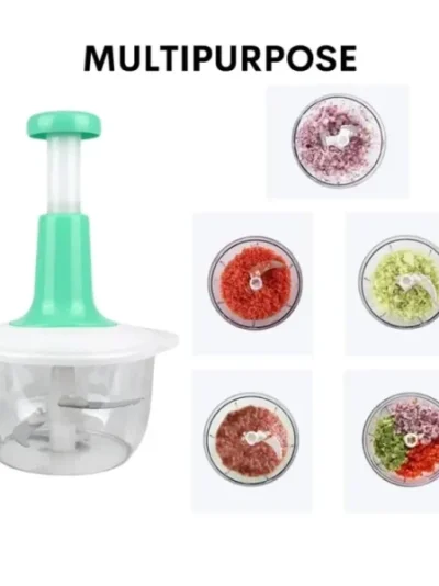 2L Manual Hand Push Chopper & Multifunctional Mixer | Vegetable Chopper, Meat Grinder, and Baby Food Maker
