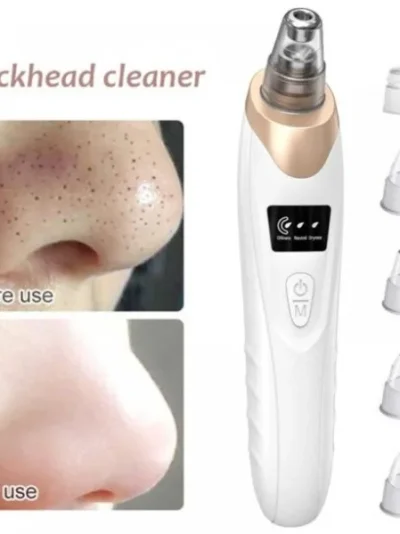 Blackhead Suction Remover Portable Pore Cleaner with LED Display and Multiple Suction Levels