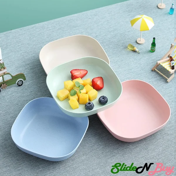 Pack of 2 | 10-Piece Multi-Function Spit Bone Plate Set + 2-in-1 Dumpling & Samosa Maker | Premium Food-Grade Kitchen Set | Random Colors - Image 4